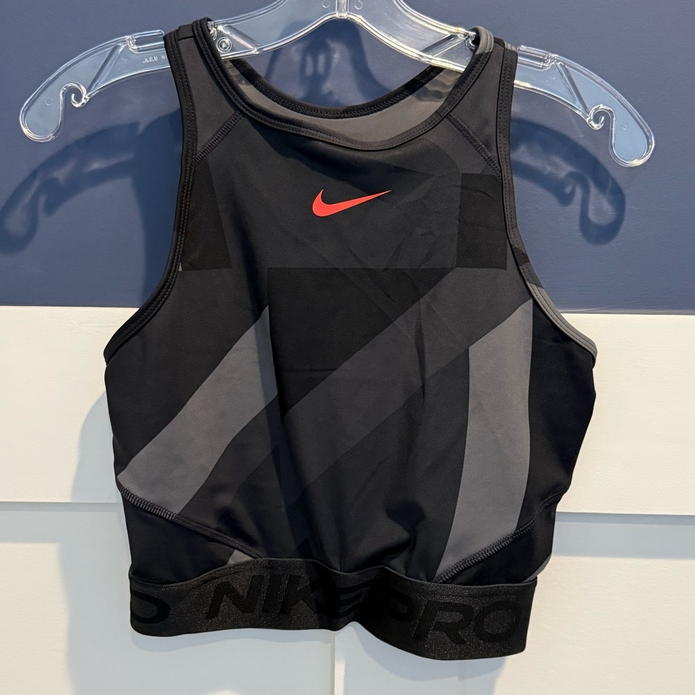 Nike Black and Gray Tank Top Size S never worn!
